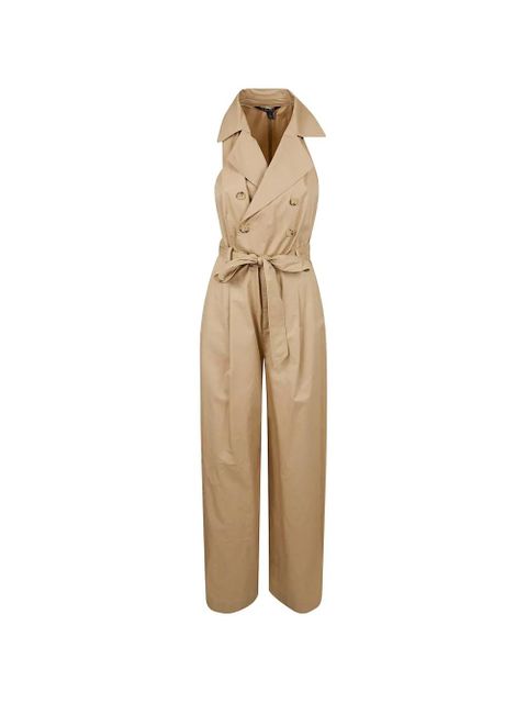 Lauren Ralph Lauren button belted jumpsuit - Neutrals - zdjęcie produktu nr 1