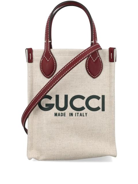 Gucci logo-print tote bag - Neutrals - zdjęcie produktu nr 1