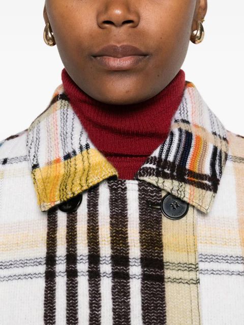 Missoni wool double-breasted coat - White