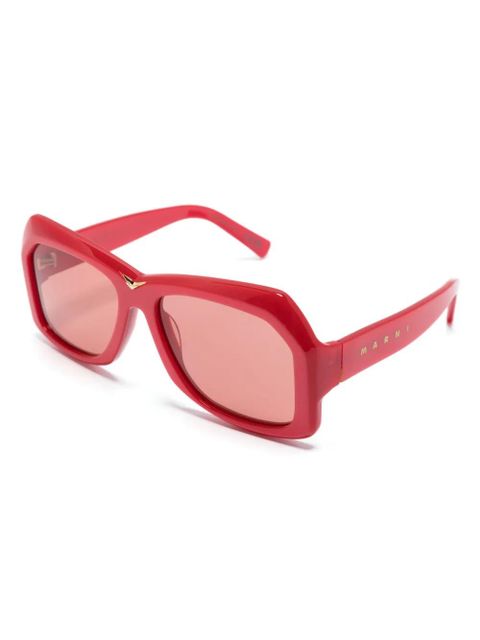 Marni Eyewear Tiznit geometric-frame sunglasses - Red - zdjęcie produktu nr 2