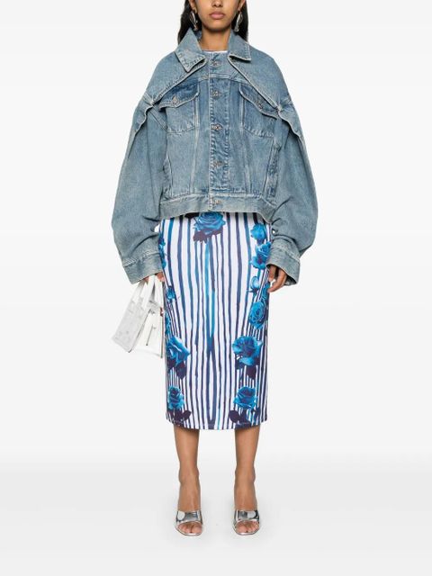 Jean Paul Gaultier detachable-panels denim jacket - Blue