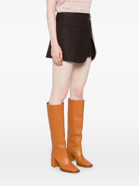 Maje draped skort - Brown - zdjęcie produktu nr 2