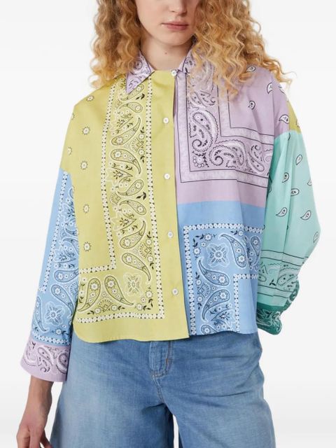 Weekend Max Mara patchwork bandana-print shirt - Blue
