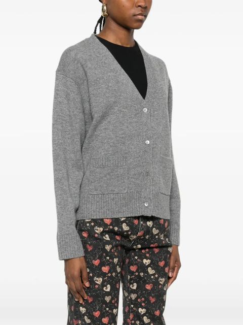 MC2 Saint Barth Madie V-neck pocket cardigan - Grey