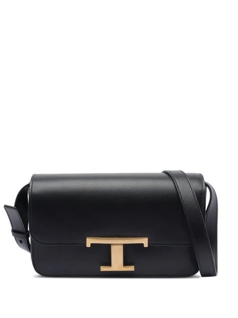 Tod's T-logo calfskin cross body bag - Black - zdjęcie produktu nr 1