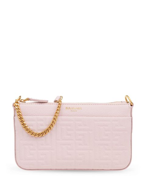 Balmain 1945 PB Labyrinth monogram mini bag - Pink