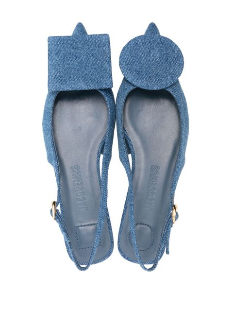 Jacquemus Les Slingback Duelo Plates ballerina shoes - Blue