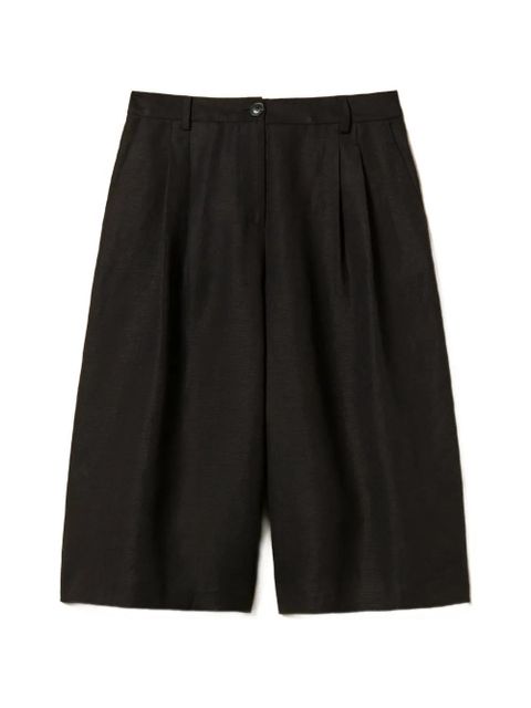 TWINSET pleated Bermuda shorts - Black - zdjęcie produktu nr 1