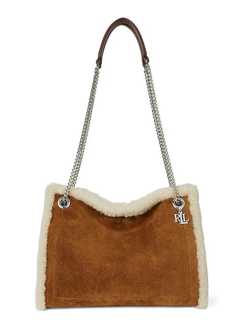 Lauren Ralph Lauren torebka zamszowa - zdjęcie produktu nr 1