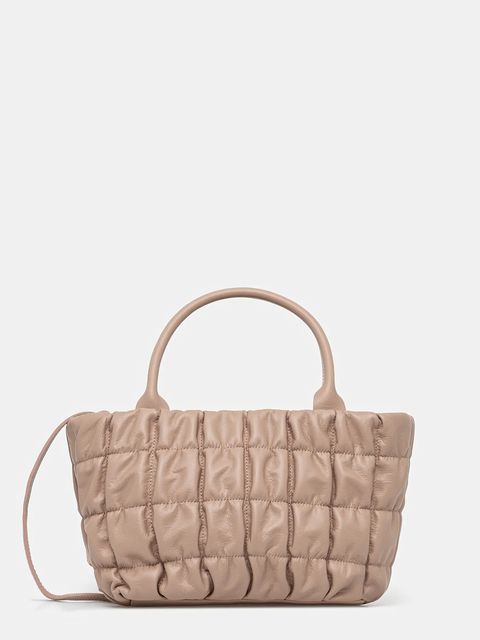 Answear.LAB torebka skórzana kolor różowy - zdjęcie produktu nr 1