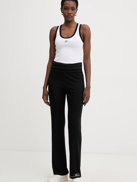 Karl Lagerfeld spodnie damskie z wiskozą - zdjęcie produktu nr 1