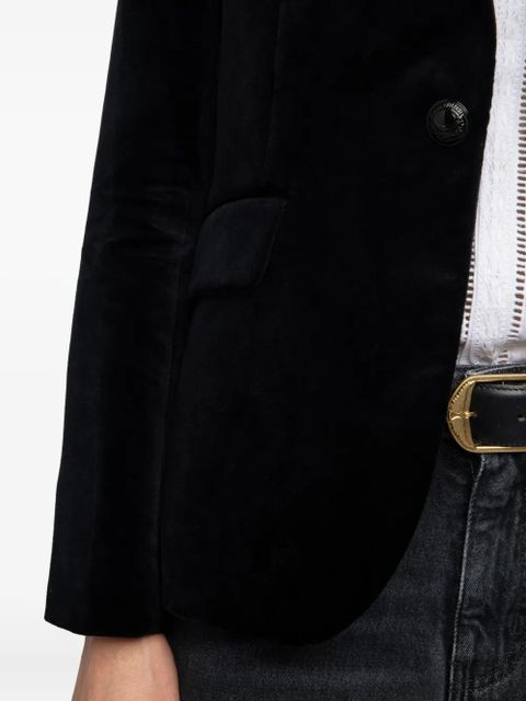 Zadig&Voltaire Vavy velvet blazer - Black