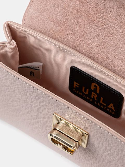 Furla torebka skórzana kolor różowy WE00423 ARE000 2814S