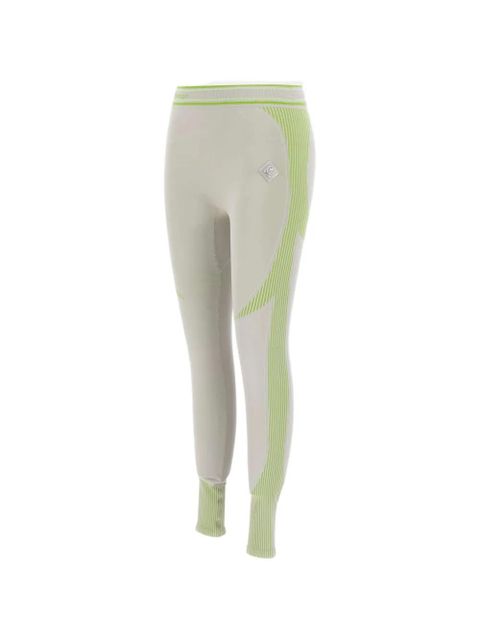 Casablanca logo-patch leggings - Neutrals