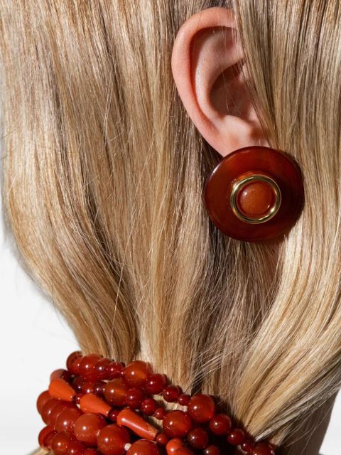 Jennifer Behr Devon plated earrings - Red