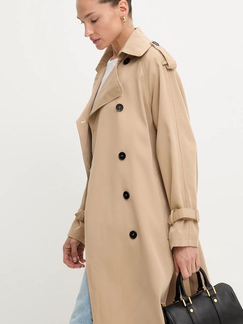 Answear.LAB trencz bawełniany kolor beżowy - zdjęcie produktu nr 1