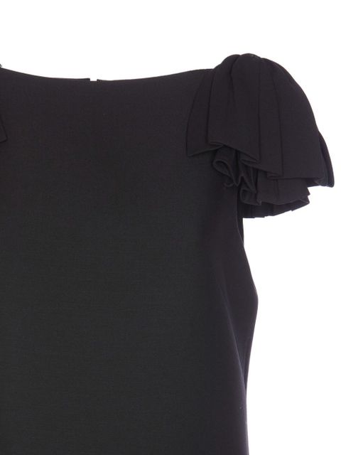 Valentino Garavani crepe dress - Black