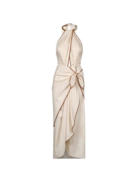 Johanna Ortiz Centro Del Cielo midi dress - Neutrals - zdjęcie produktu nr 1