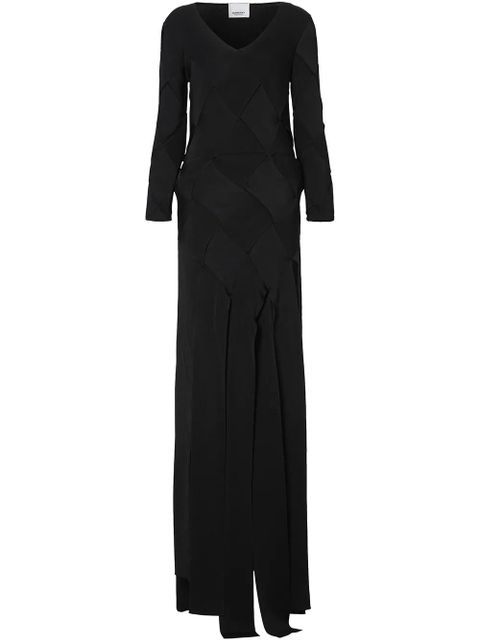 Burberry woven panel evening dress - Black - zdjęcie produktu nr 1