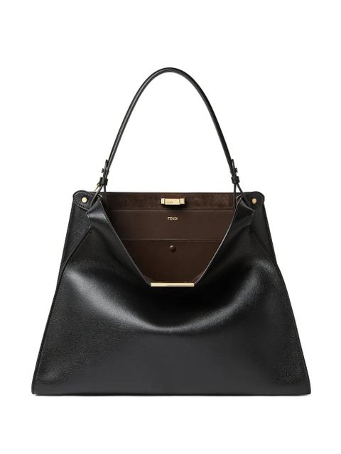 FENDI large Way stud leather tote bag - Black - zdjęcie produktu nr 1