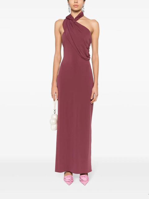 Magda Butrym shawl-collar maxi dress - Pink - zdjęcie produktu nr 2