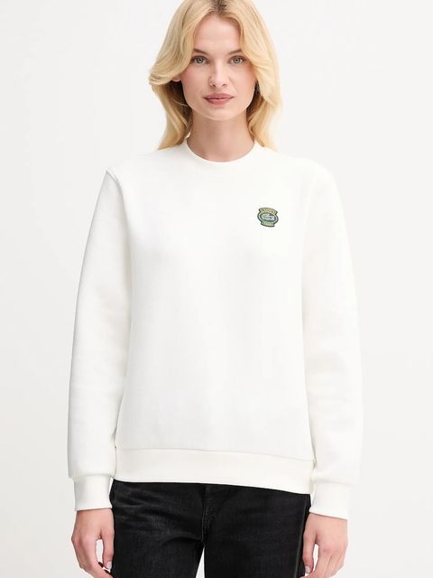 Lacoste bluza damska kolor beżowy z aplikacją SF8006 - zdjęcie produktu nr 1