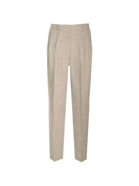 TOTEME pleated straight-leg trousers - Neutrals - zdjęcie produktu nr 1