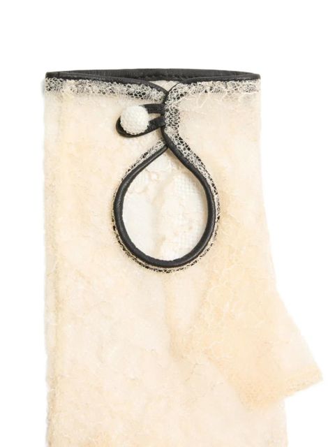 Valentino Garavani VLogo Signature biker gloves - Neutrals