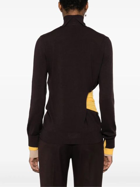 FENDI asymmetric sweater - Purple