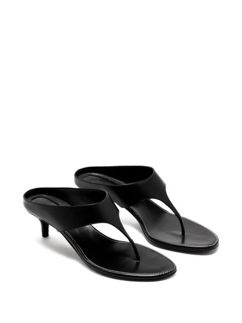 Magda Butrym 45mm Thong leather heeled sandals - Black - zdjęcie produktu nr 2