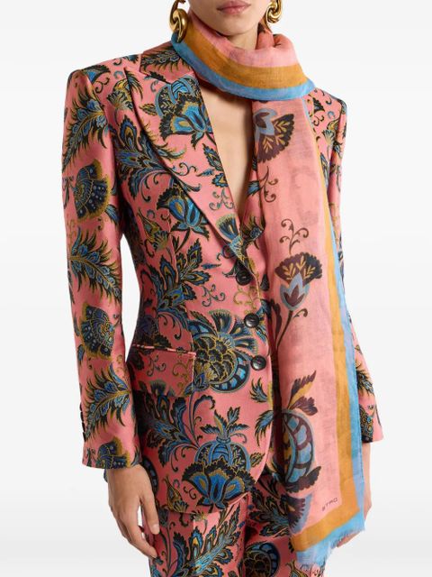 ETRO floral motif scarf - Pink