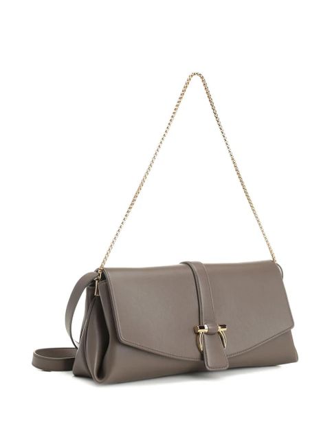 Ferragamo chain-strap flap shoulder bag - Grey