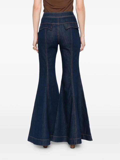 ZIMMERMANN Luna belt-detail jeans - Blue