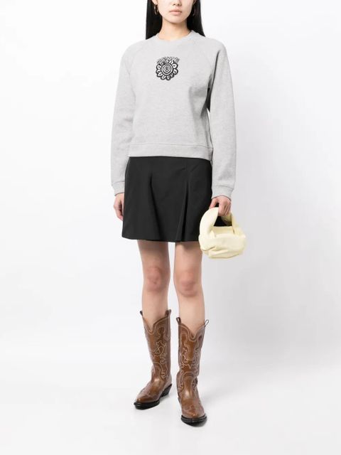 GANNI logo-print cotton sweatshirt - Grey - zdjęcie produktu nr 2