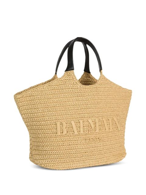 Balmain Balmain crochet tote bag - Neutrals