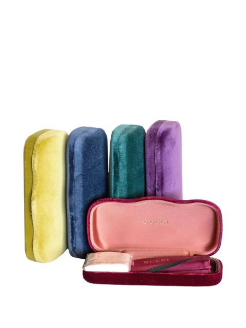 Gucci Eyewear interlocked logo square glasses - Black