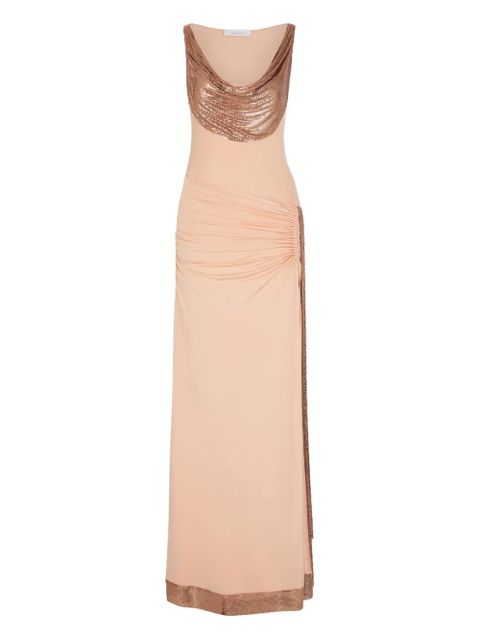 Rabanne cowl-neck maxi dress - Pink - zdjęcie produktu nr 1