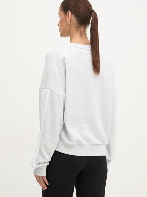 adidas bluza Essentials damska kolor szary melanżowa JD5292 - zdjęcie produktu nr 2