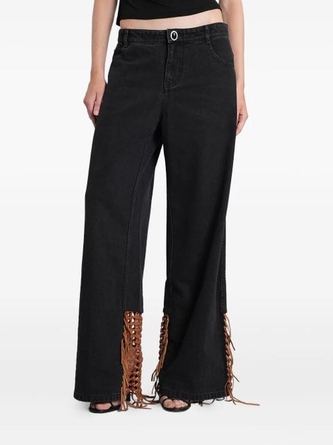 Christopher Esber Basket Leather jeans - Black - zdjęcie produktu nr 1