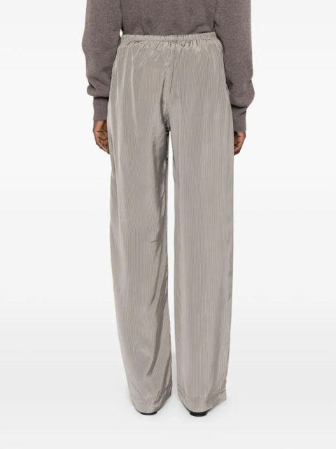Róhe striped-pattern palazzo pants - Grey