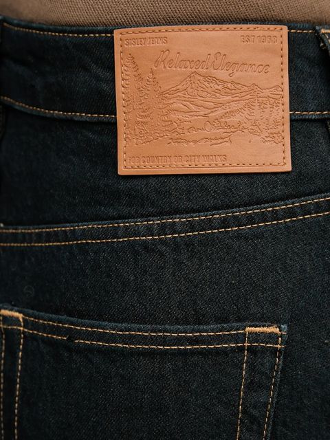 Sisley jeansy damskie kolor granatowy 4STALE04V