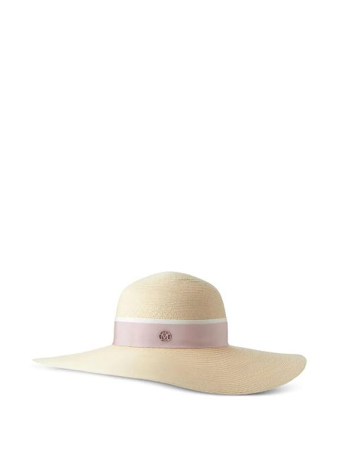 Maison Michel Blanche straw capeline hat - Neutrals - zdjęcie produktu nr 1