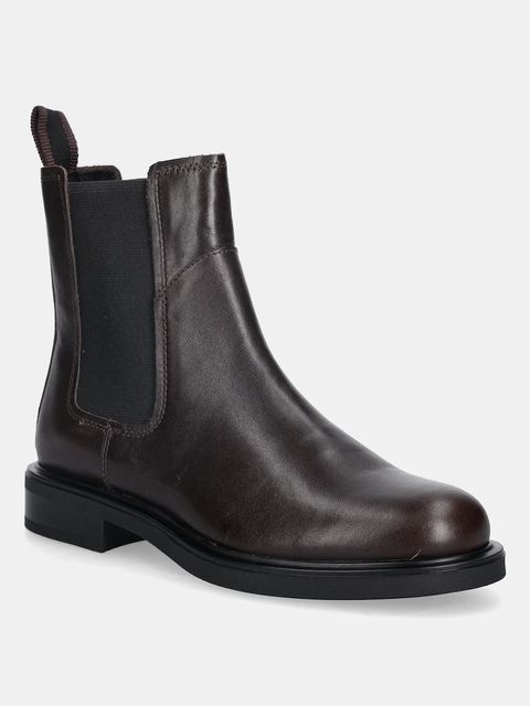 Vagabond Shoemakers sztyblety skórzane FREYA damskie kolor brązowy na płaskim obcasie 6006-101-31 - zdjęcie produktu nr 1