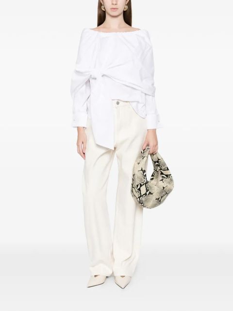 Max Mara tie layered cotton shirt - White - zdjęcie produktu nr 2