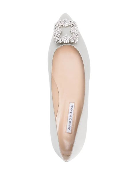 Manolo Blahnik Hangisi ballet flats - Grey