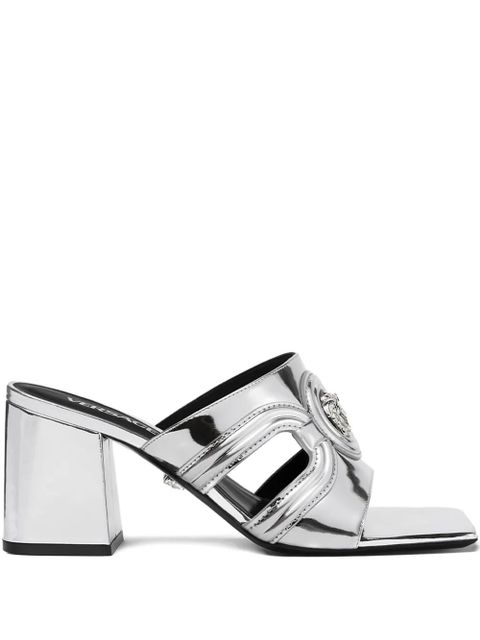 Versace 70mm Medusa '95 metallic mules - Silver - zdjęcie produktu nr 1