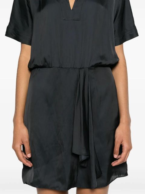 Zadig&Voltaire Raito satin mini dress - Black