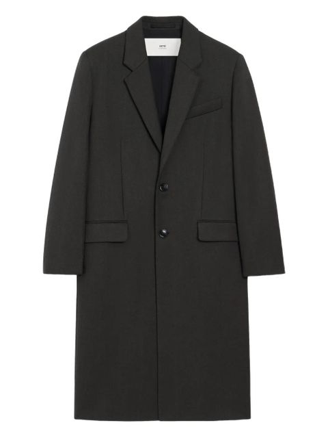 AMI Paris single-breasted wool coat - Black - zdjęcie produktu nr 1