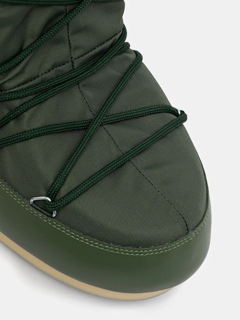 Moon Boot śniegowce MB ICON NYLON kolor zielony 80D1400440 G016
