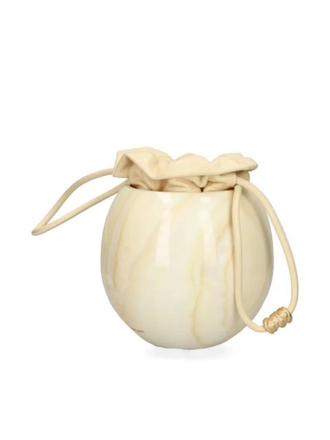 Cult Gaia Mona marble-sphere bucket bag - Neutrals